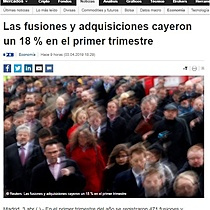 Las fusiones y adquisiciones cayeron un 18 % en el primer trimestre